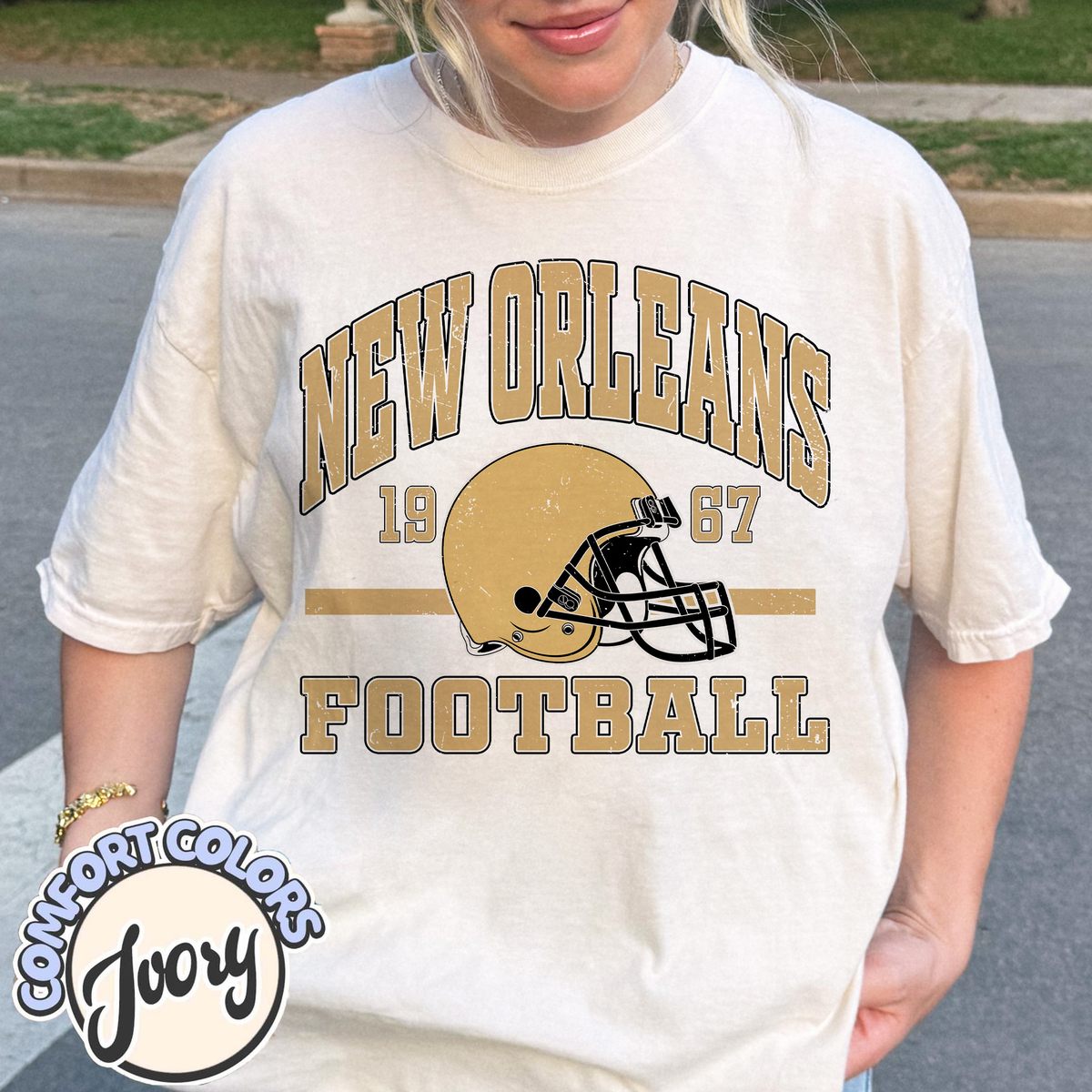 Unisex New Orleans football vintage t-shirt for men and women