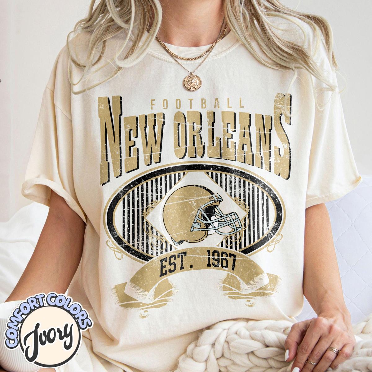 Unisex New Orleans football vintage t-shirt for men and women