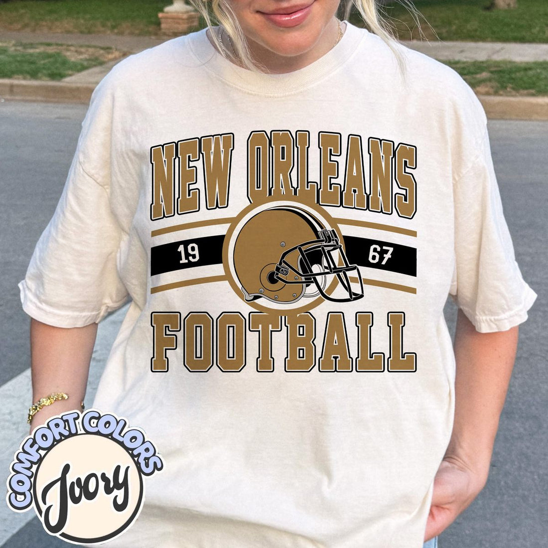 Unisex New Orleans football vintage t-shirt for men and women