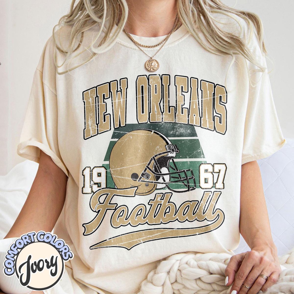 Unisex New Orleans football vintage t-shirt for men and women