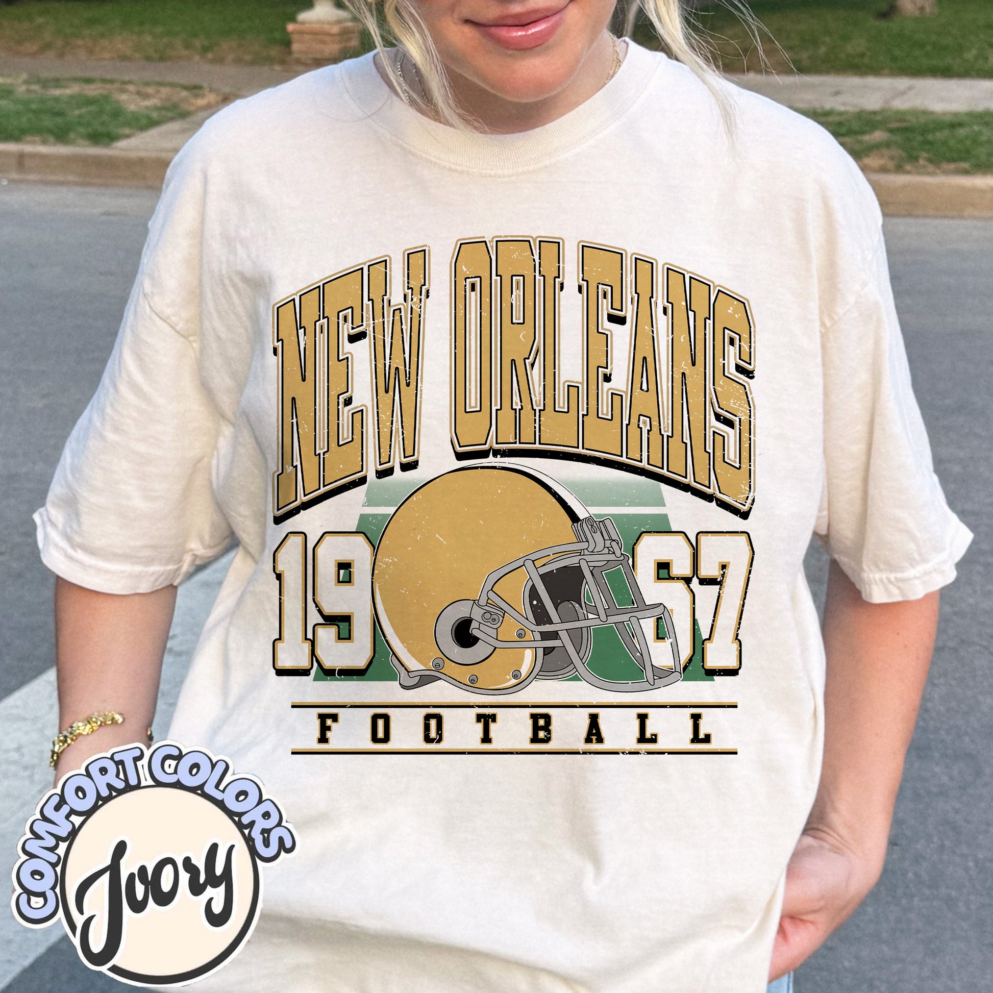 Unisex New Orleans football vintage t-shirt for men and women