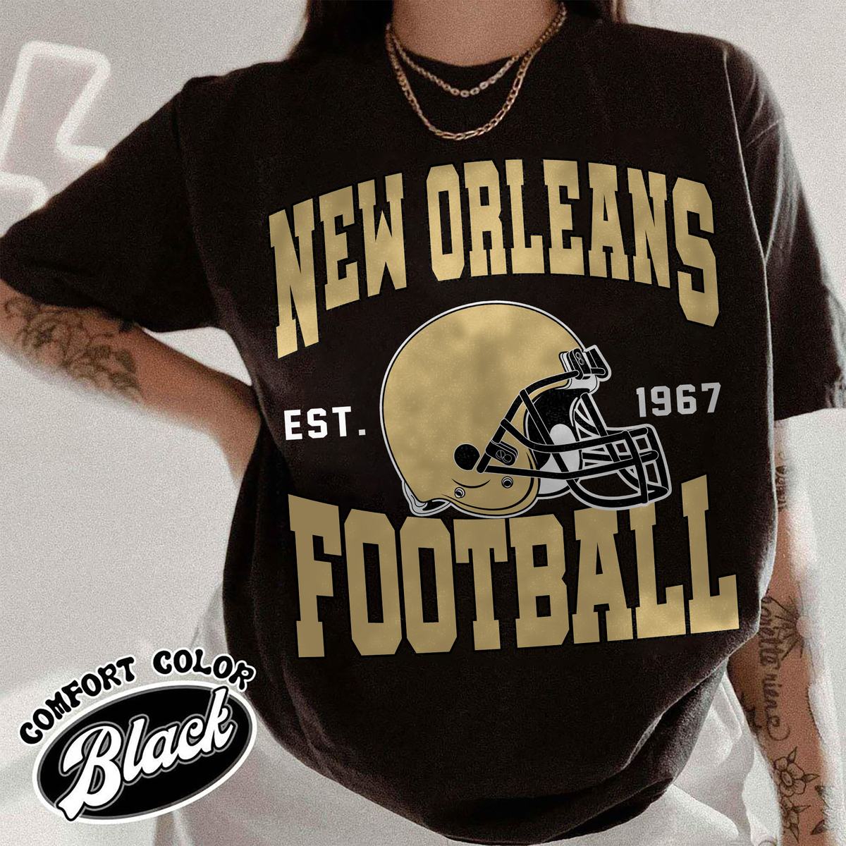 Unisex New Orleans football vintage t-shirt for men and women