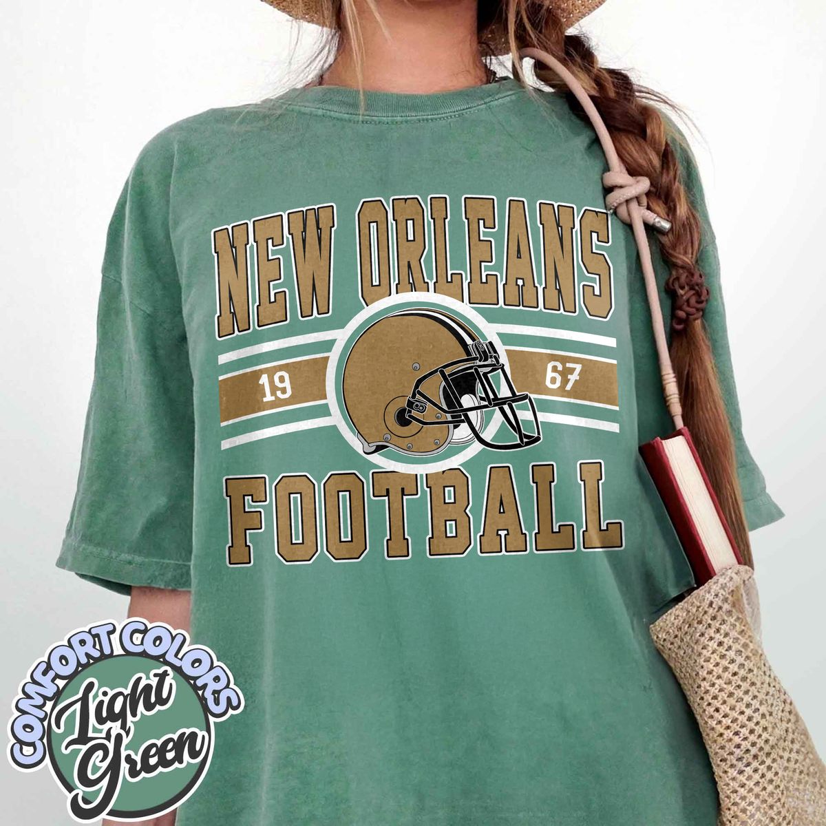 Unisex New Orleans football vintage t-shirt for men and women