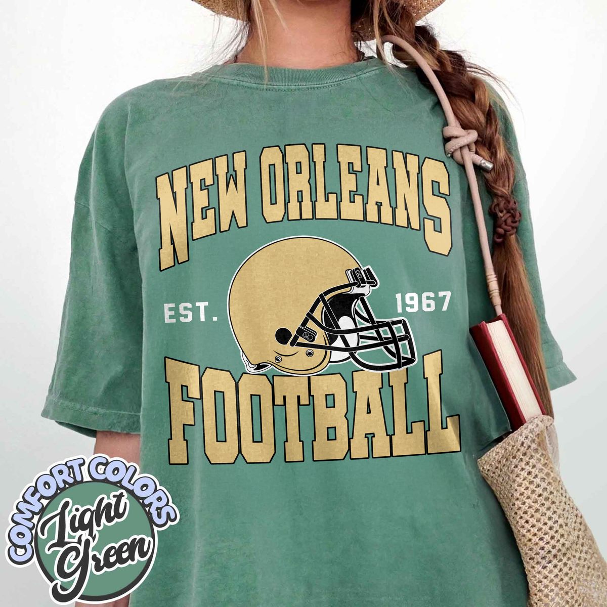 Unisex New Orleans football vintage t-shirt for men and women