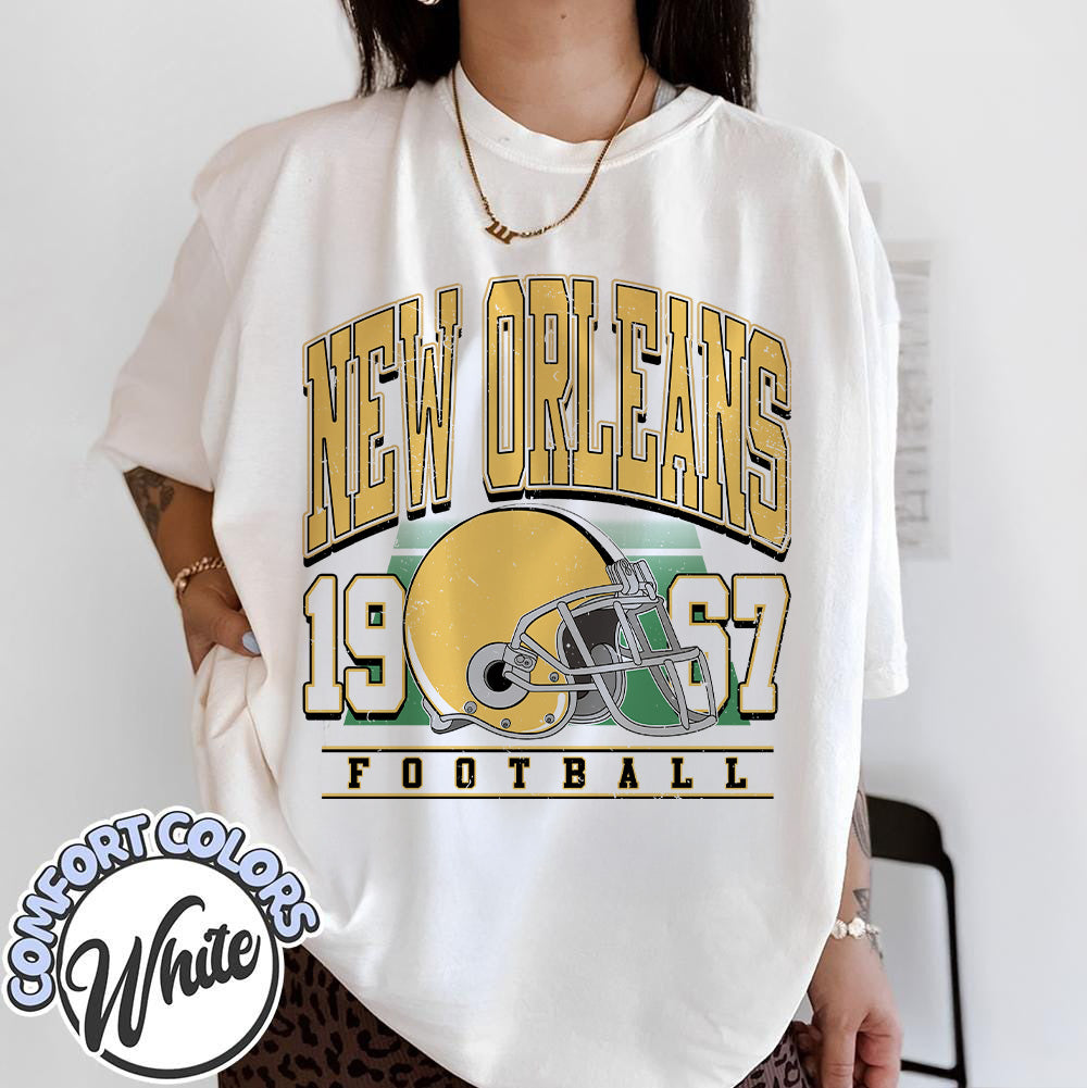 Unisex New Orleans football vintage t-shirt for men and women