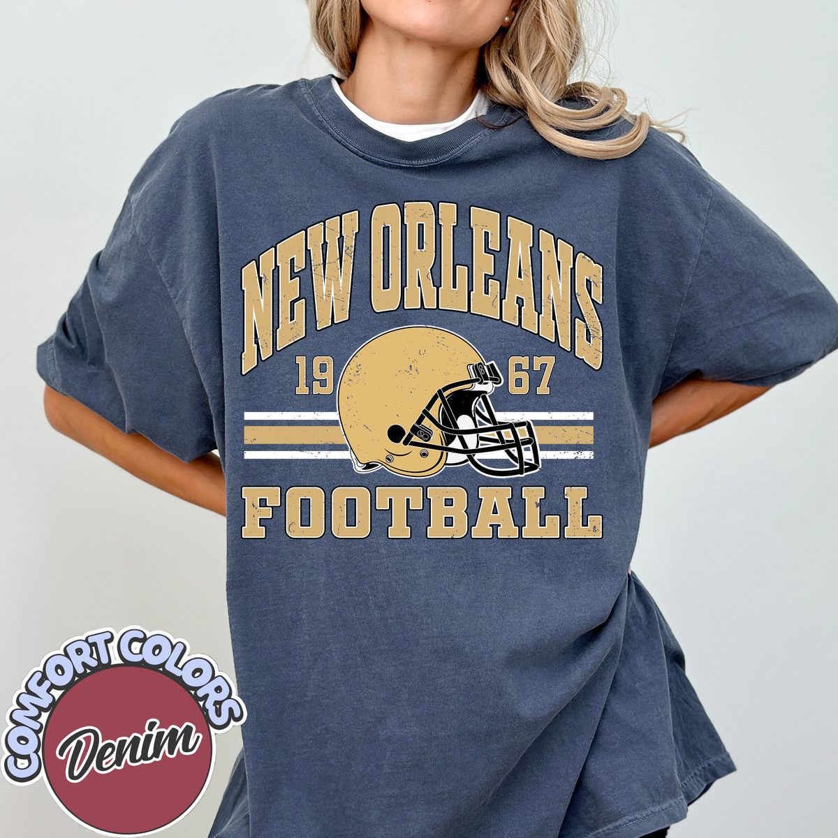 Unisex New Orleans football vintage t-shirt for men and women