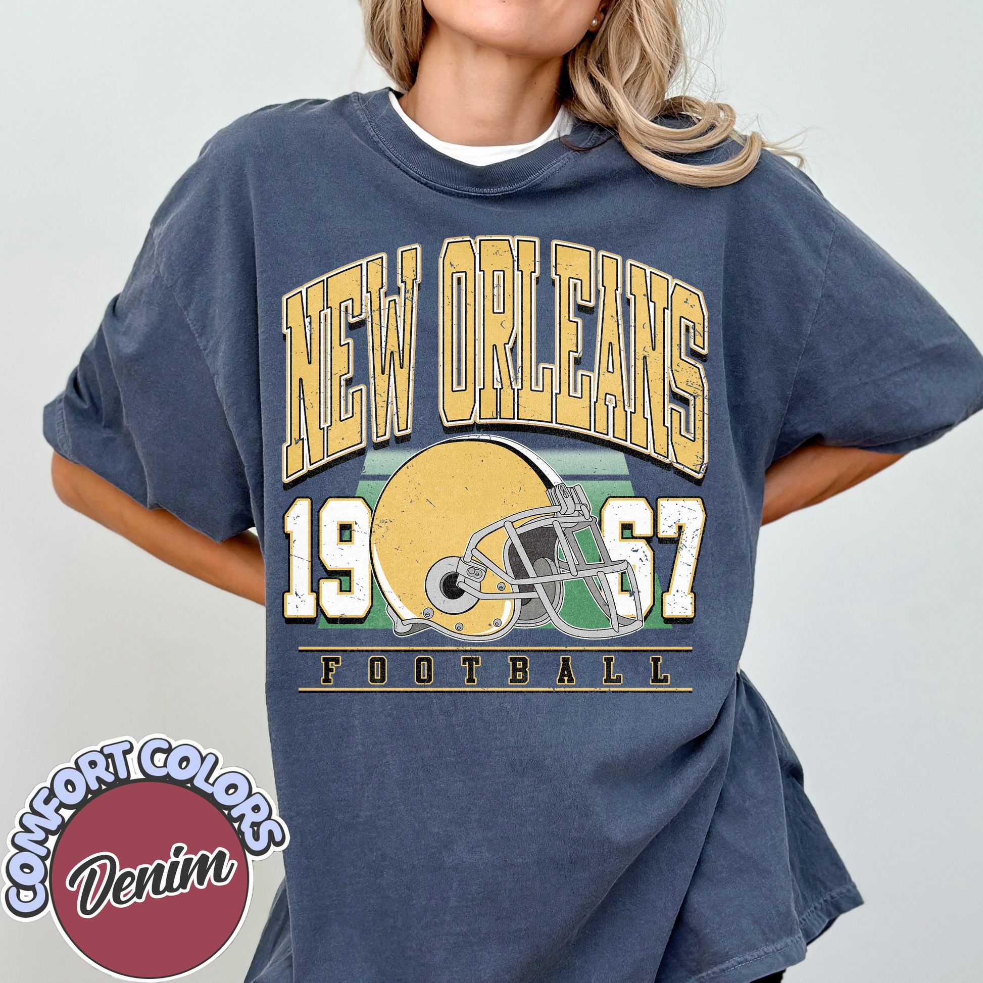 Unisex New Orleans football vintage t-shirt for men and women