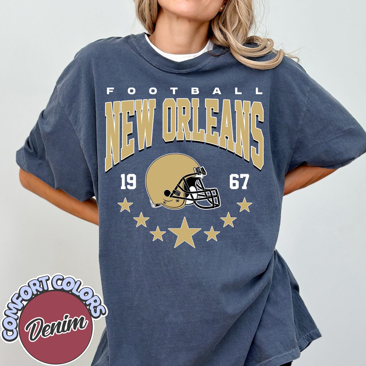 Unisex New Orleans football vintage t-shirt for men and women