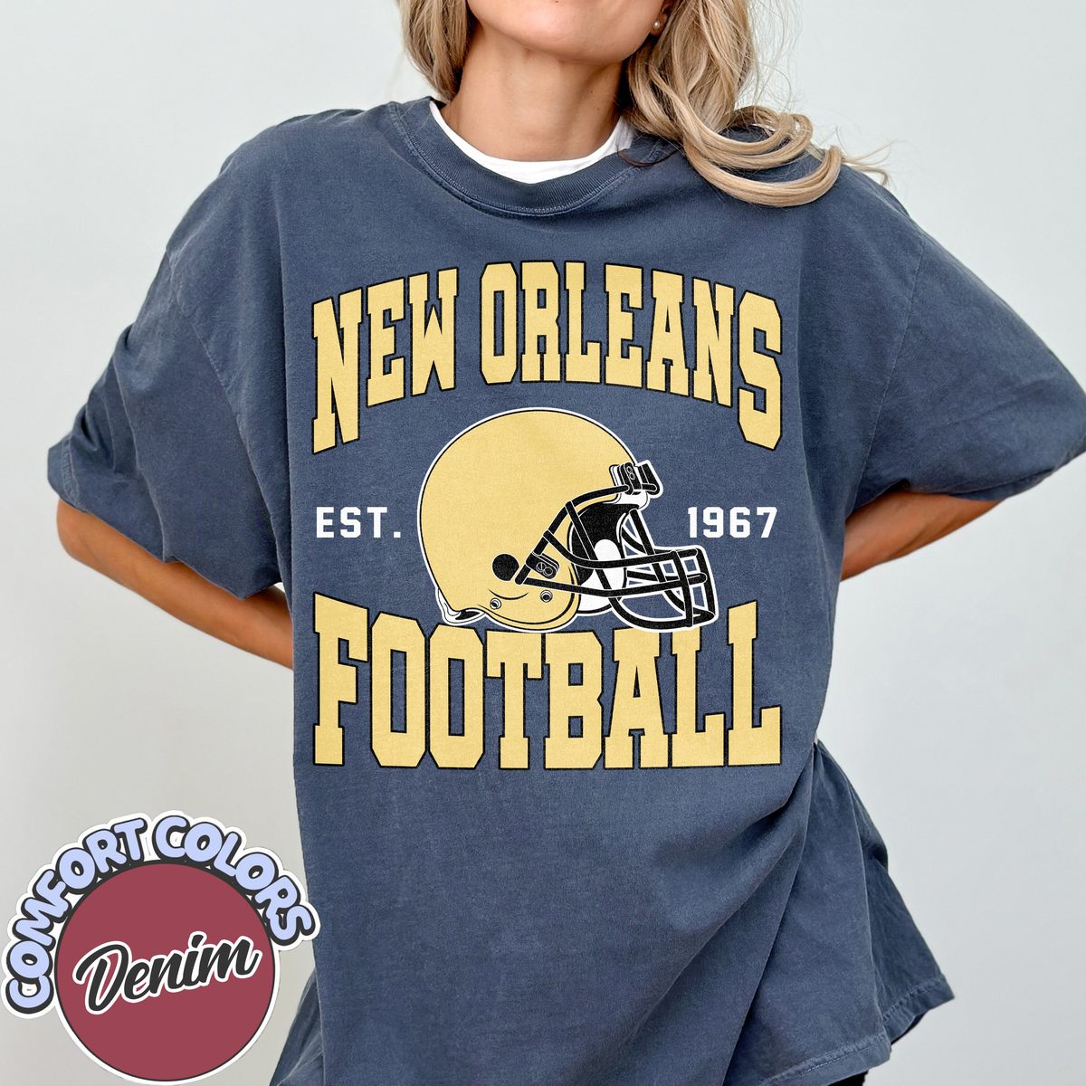 Unisex New Orleans football vintage t-shirt for men and women