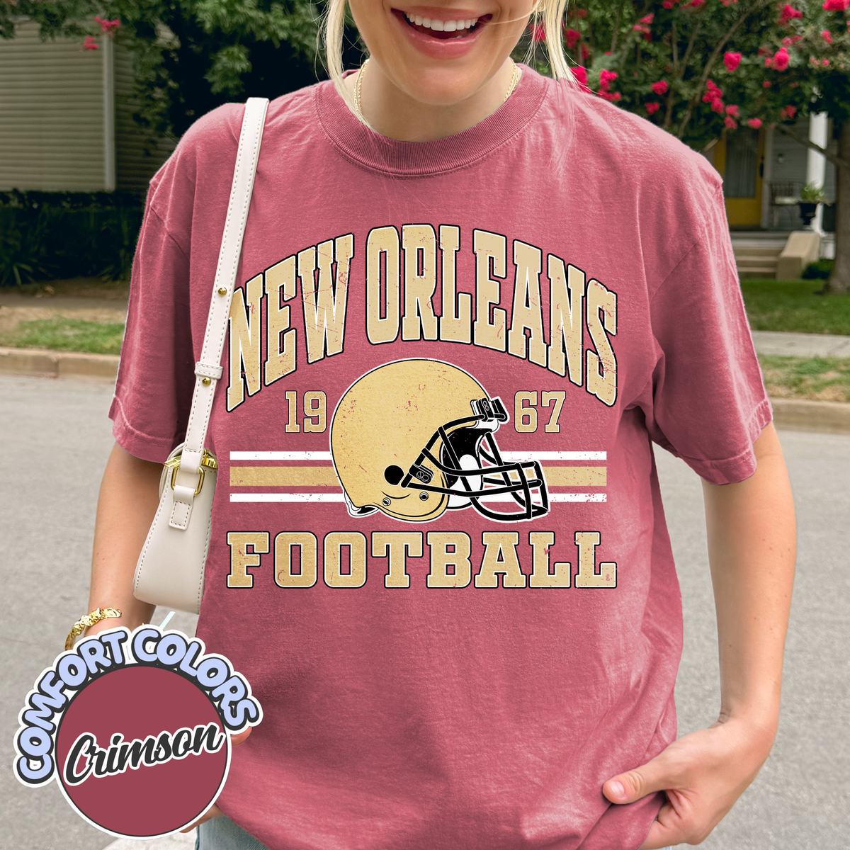 Unisex New Orleans football vintage t-shirt for men and women