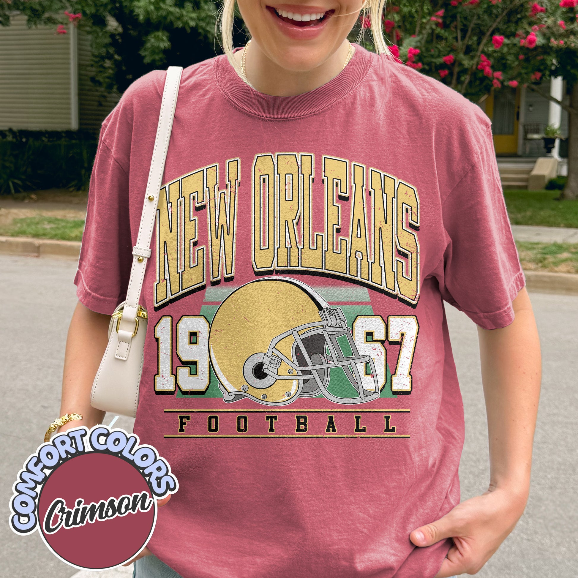 Unisex New Orleans football vintage t-shirt for men and women