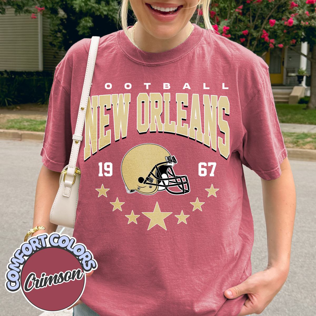 Unisex New Orleans football vintage t-shirt for men and women