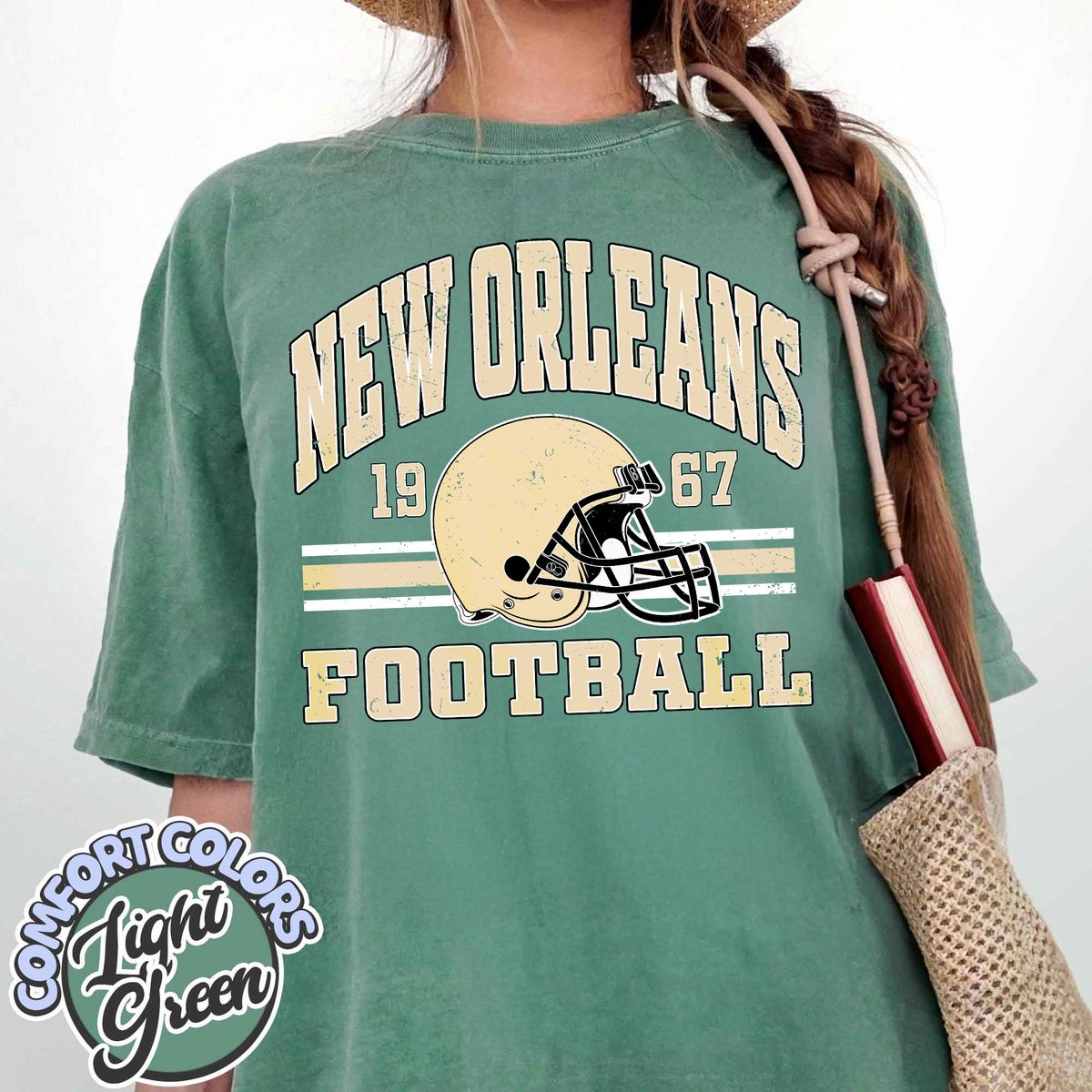 Unisex New Orleans football vintage t-shirt for men and women