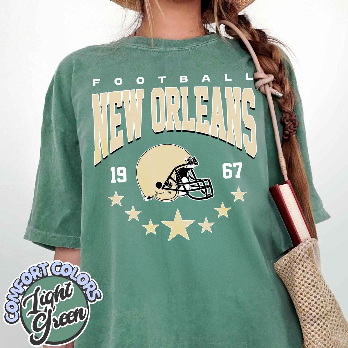Unisex New Orleans football vintage t-shirt for men and women