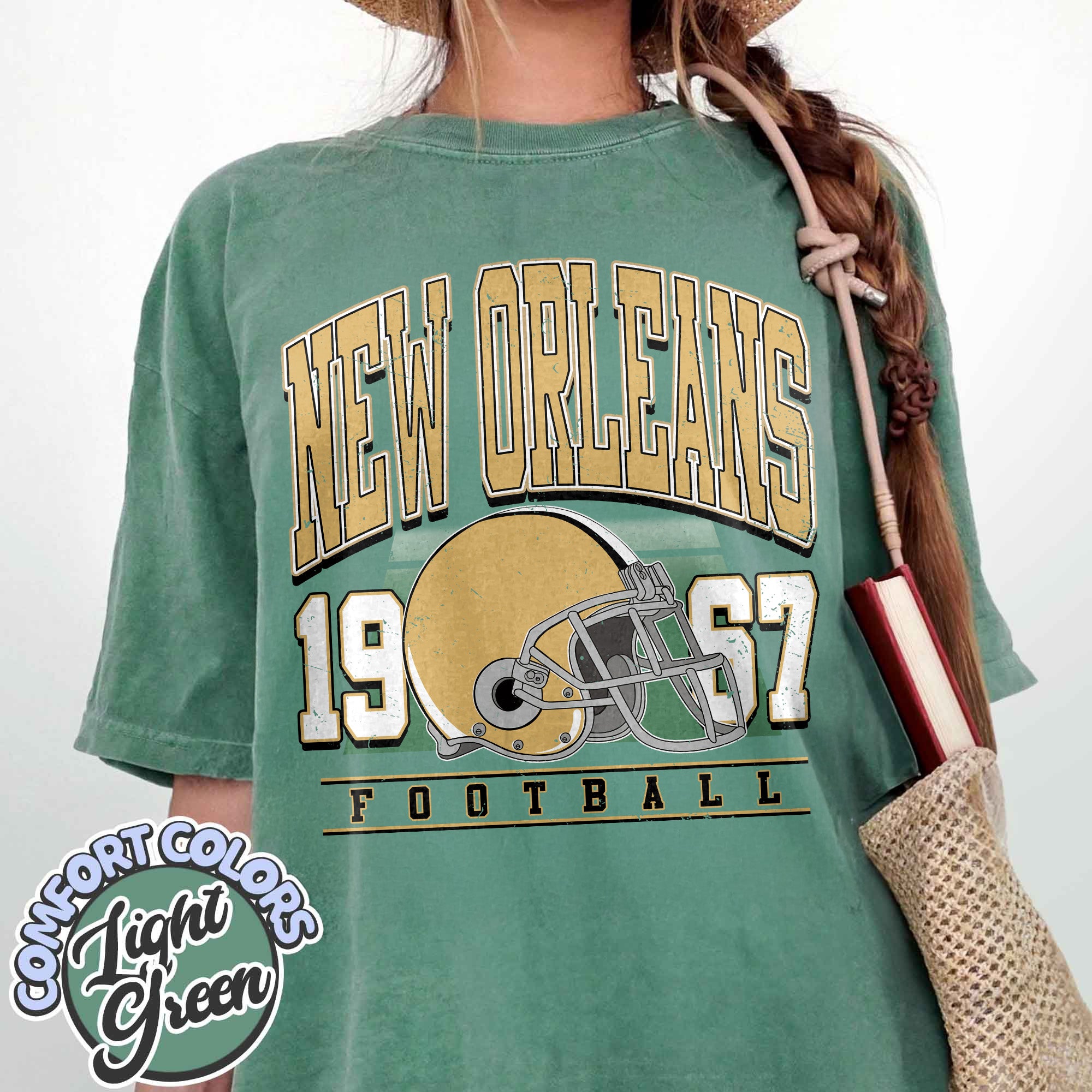 Unisex New Orleans football vintage t-shirt for men and women