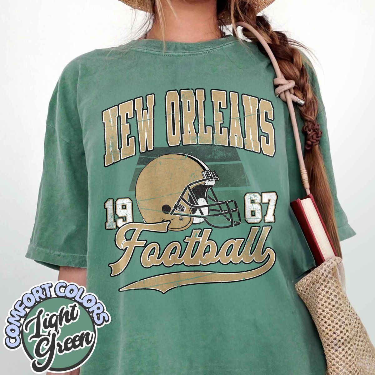 Unisex New Orleans football vintage t-shirt for men and women