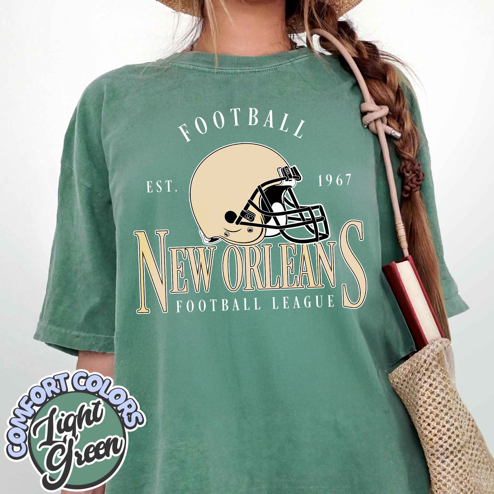 Unisex New Orleans football vintage t-shirt for men and women