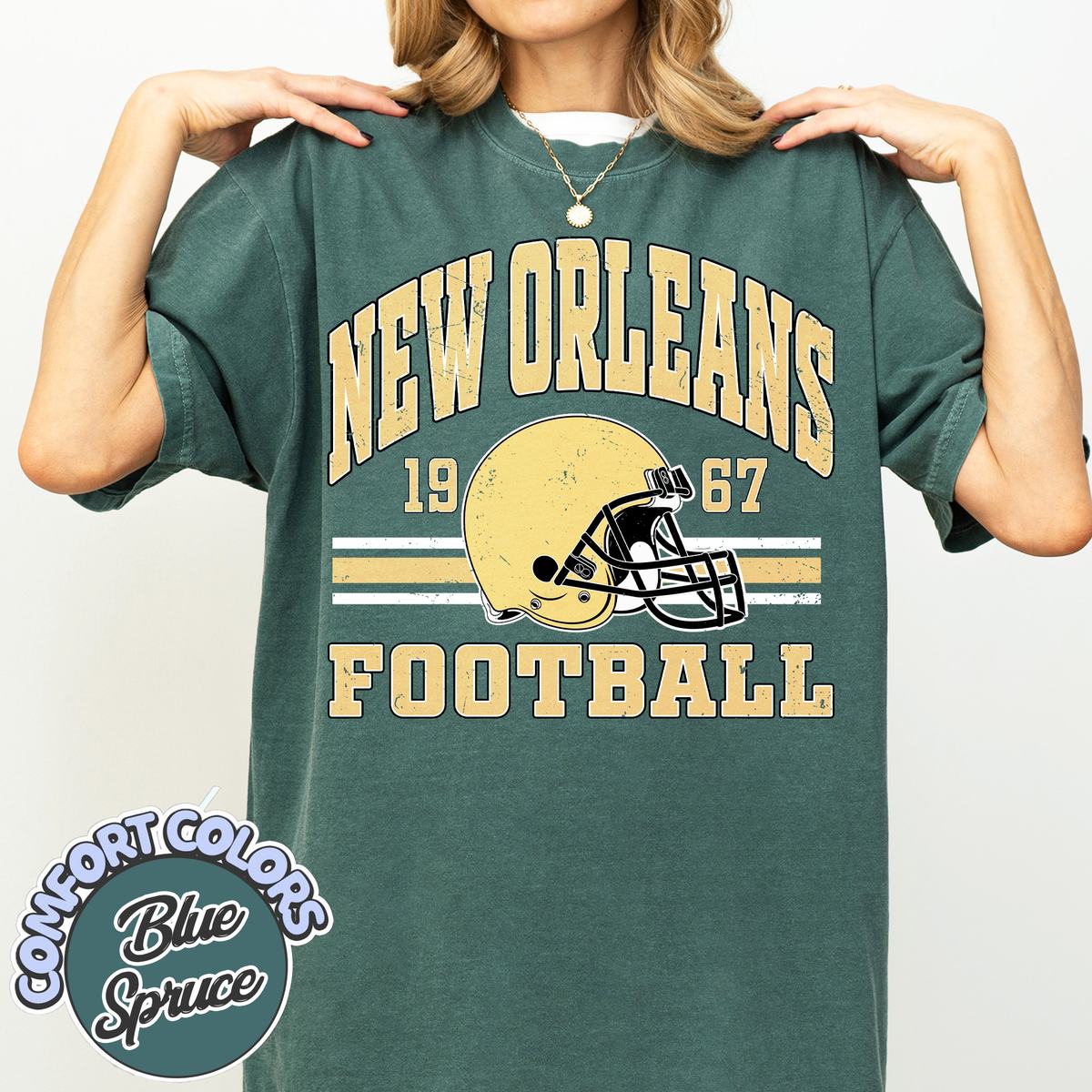 Unisex New Orleans football vintage t-shirt for men and women