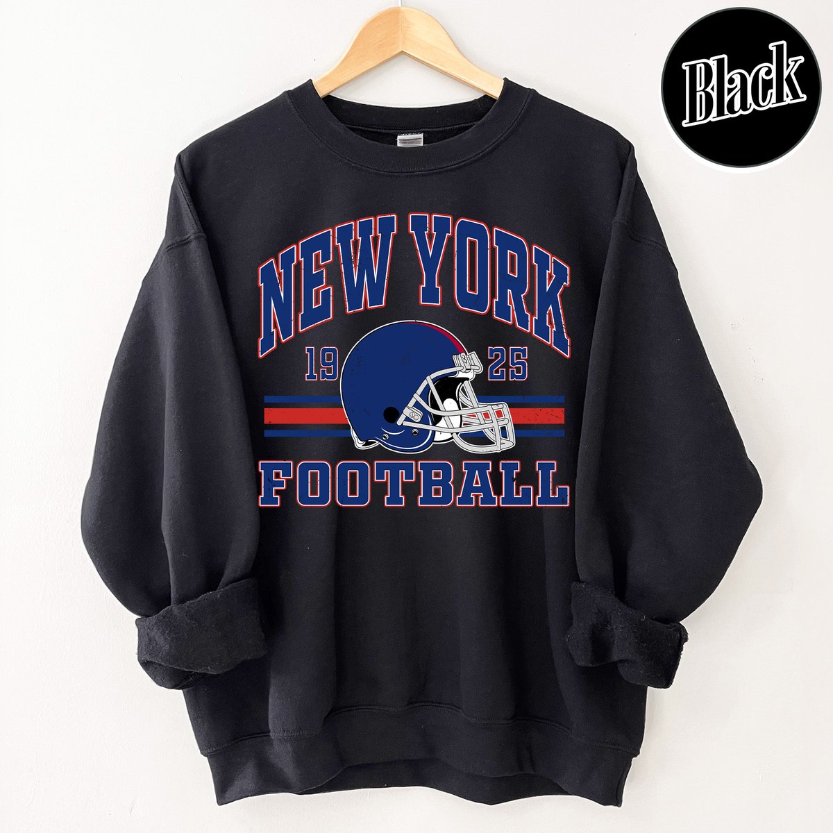 Unisex New York football vintage crewneck sweatshirt for men and women