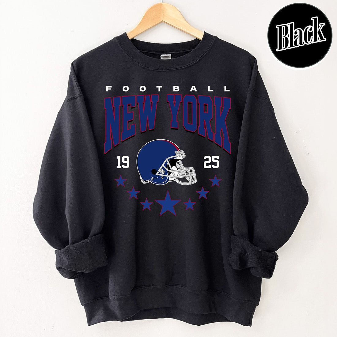 Unisex New York football vintage crewneck sweatshirt for men and women