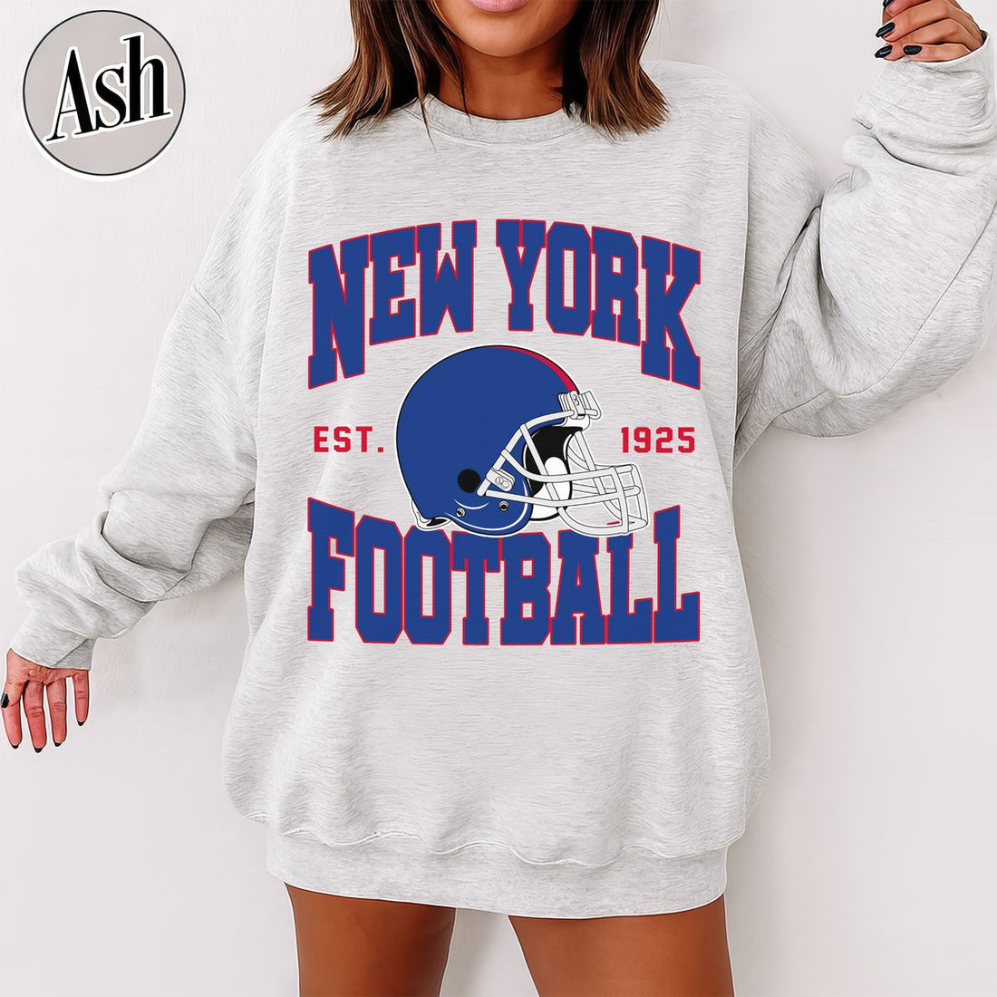 Unisex New York football vintage crewneck sweatshirt for men and women
