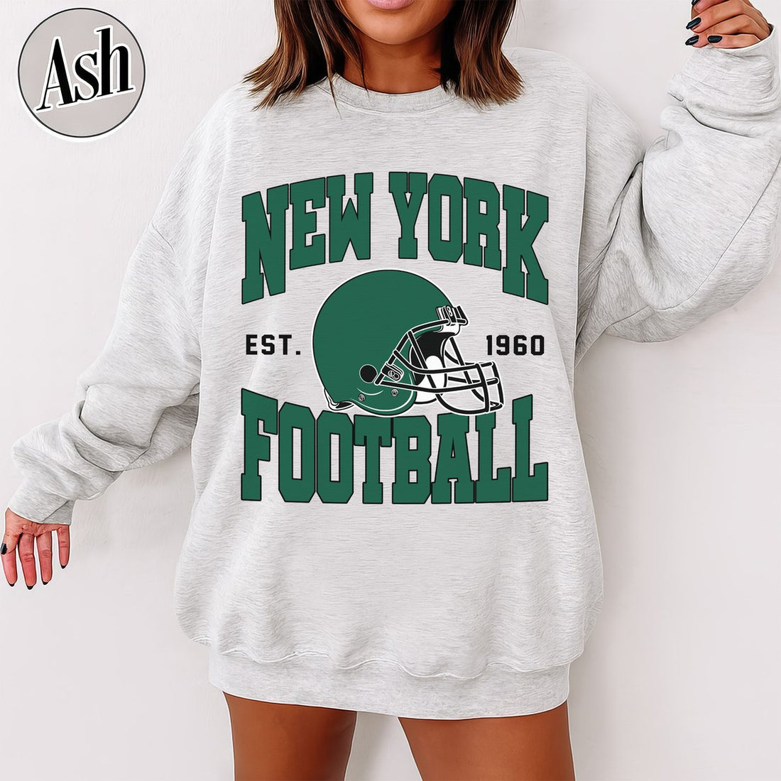 Unisex New York football vintage crewneck sweatshirt for men and women