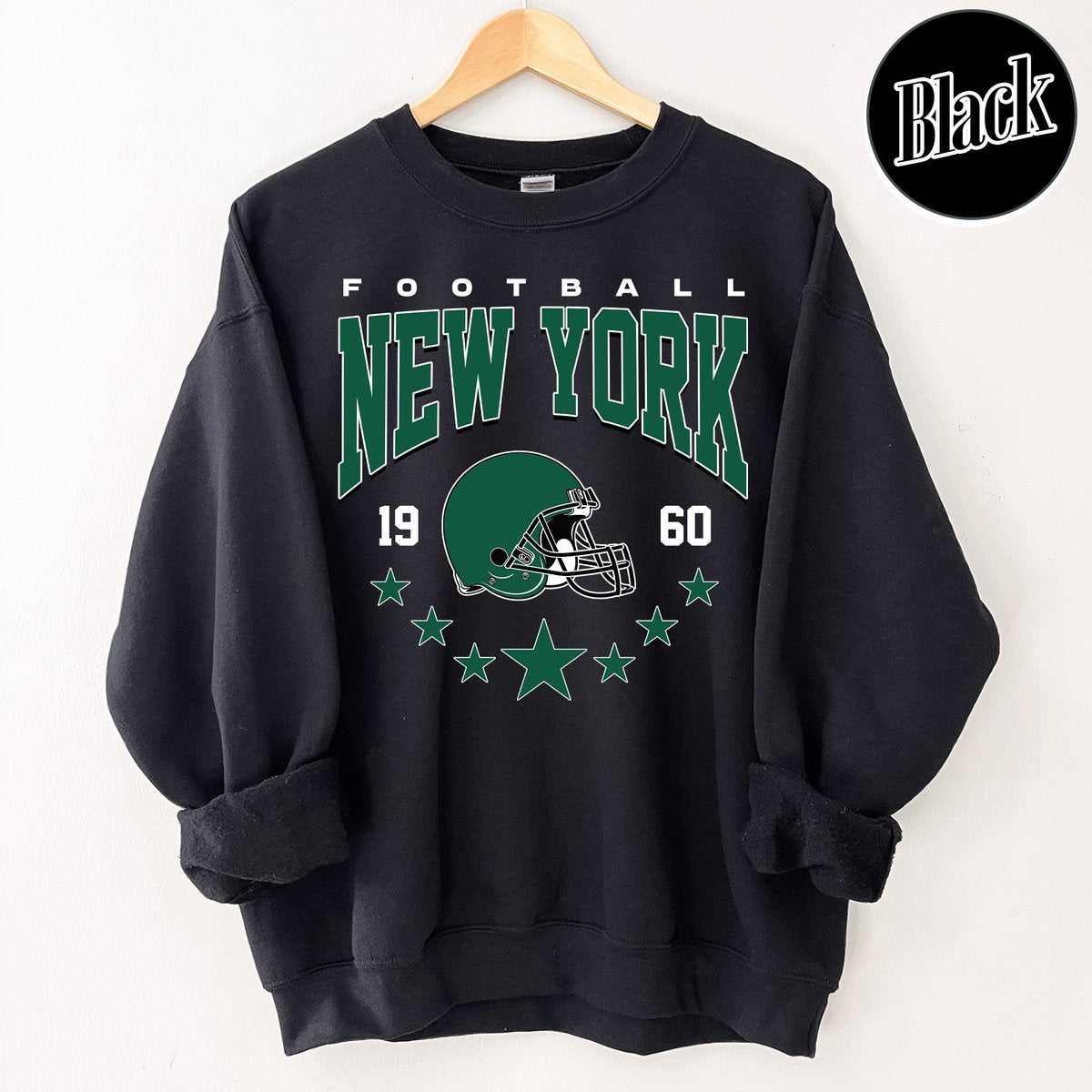 Unisex New York football vintage crewneck sweatshirt for men and women