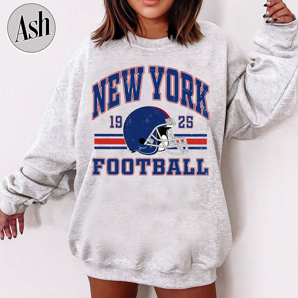 Unisex New York football vintage crewneck sweatshirt for men and women