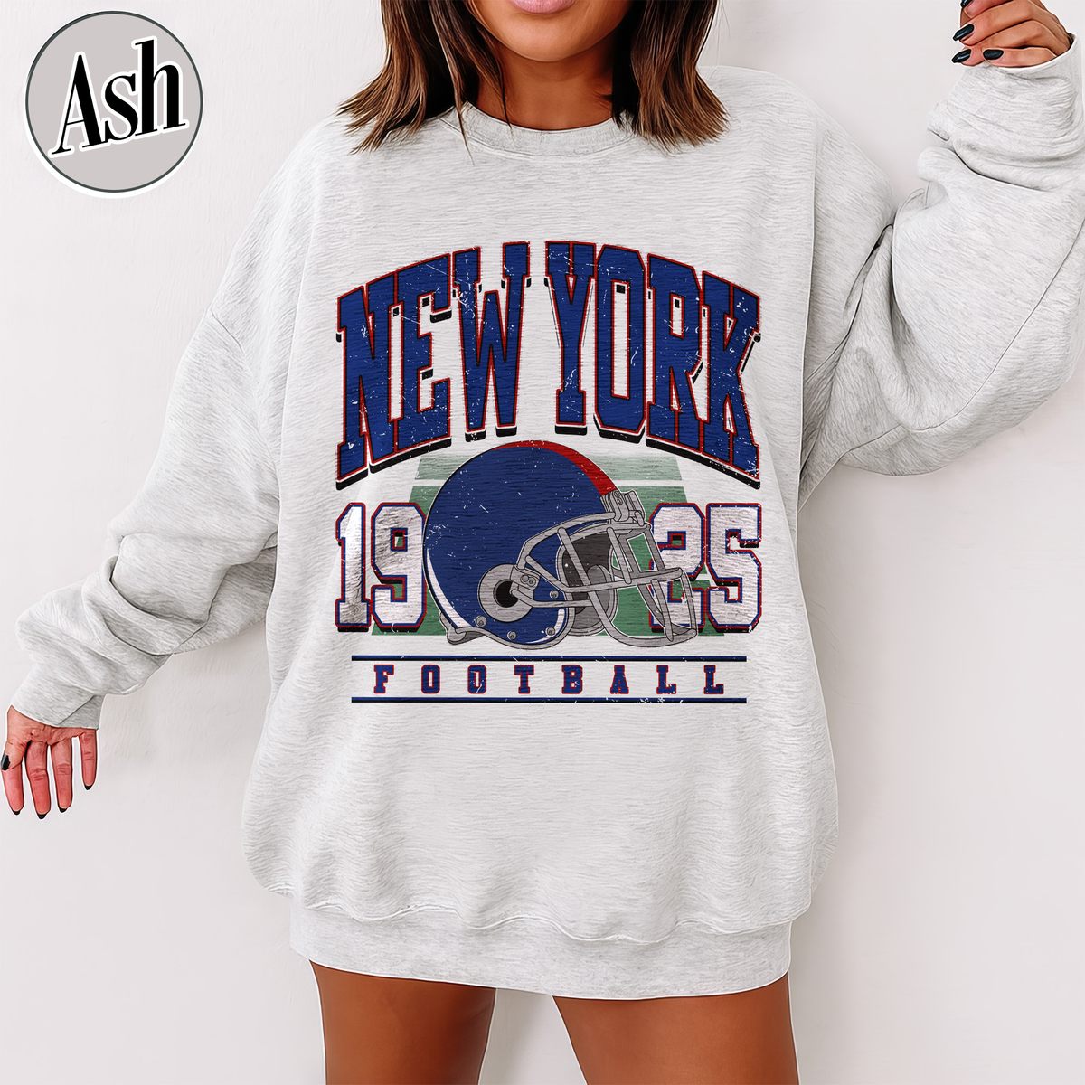 Unisex New York football vintage crewneck sweatshirt for men and women