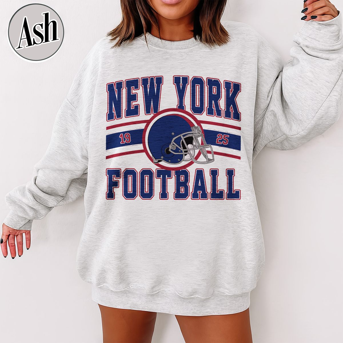 Unisex New York football vintage crewneck sweatshirt for men and women