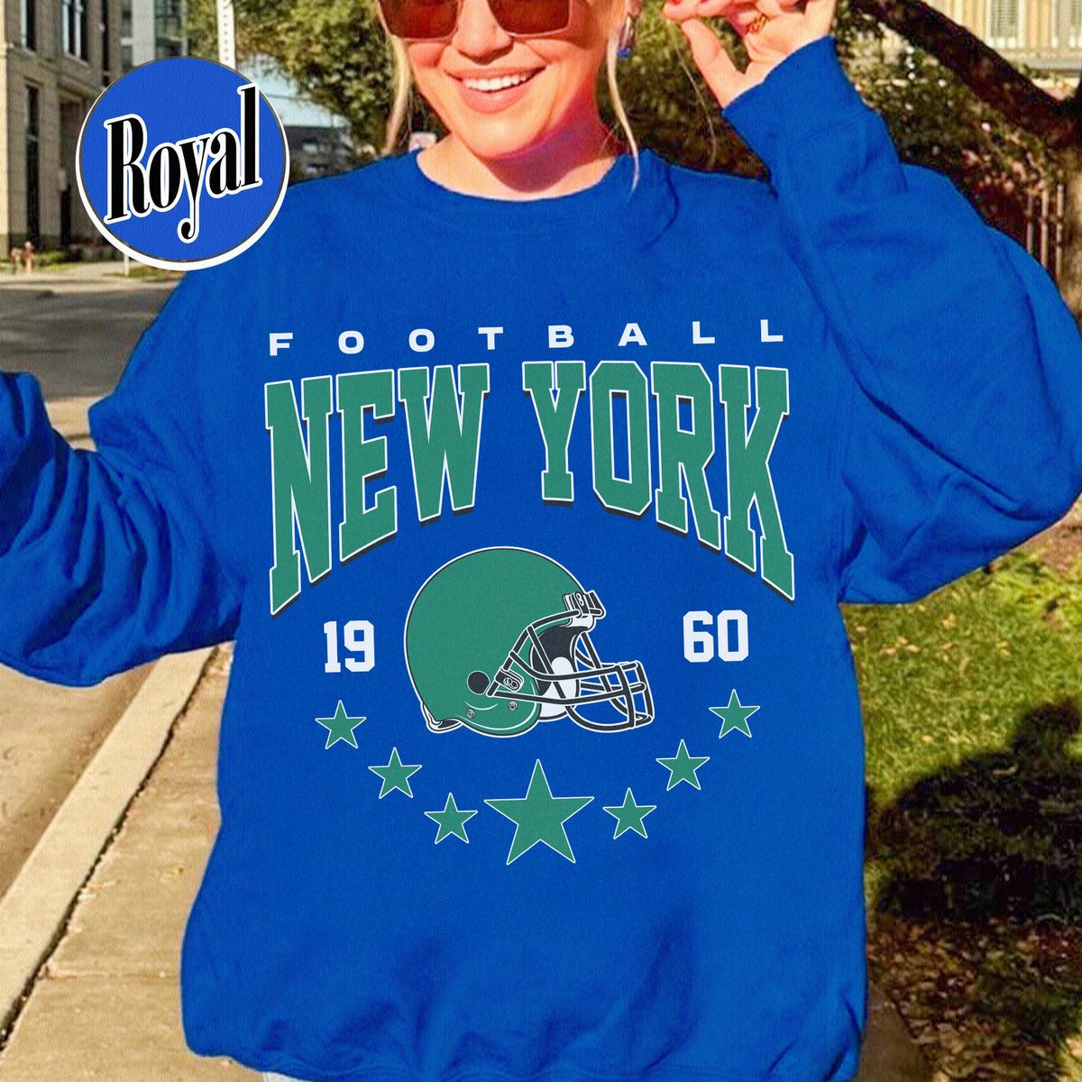 Unisex New York football vintage crewneck sweatshirt for men and women