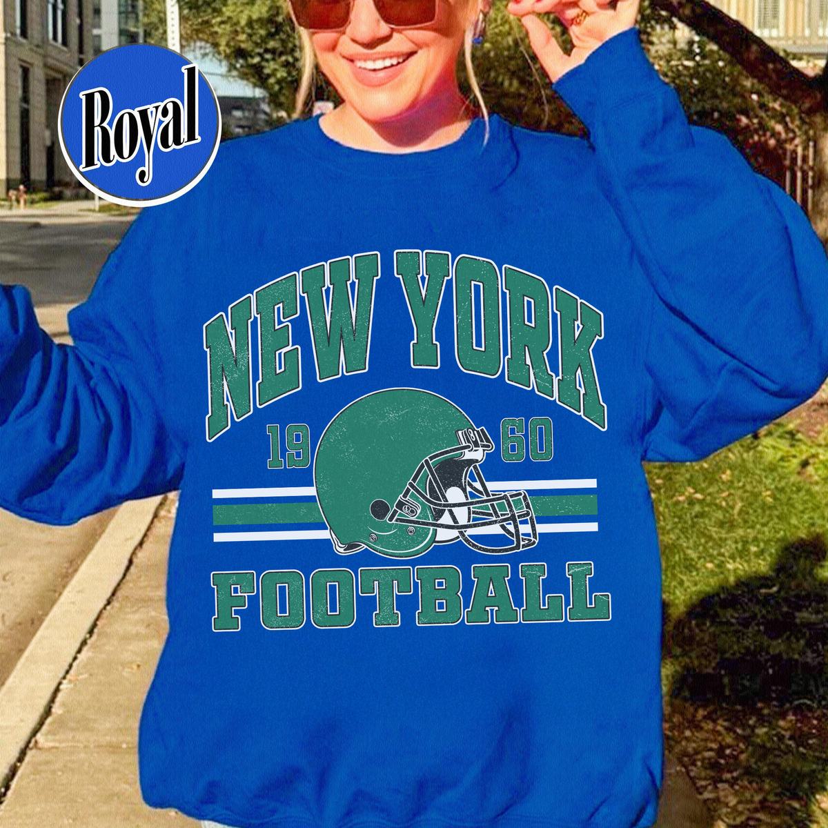Unisex New York football vintage crewneck sweatshirt for men and women