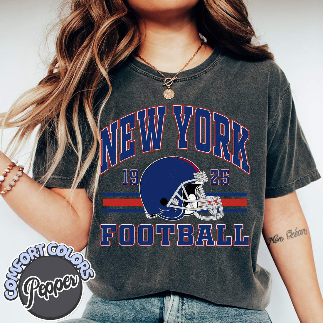 Unisex New York football vintage t-shirt for men and women