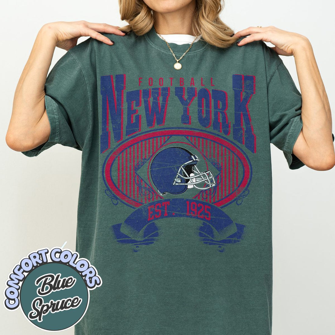Unisex New York football vintage t-shirt for men and women
