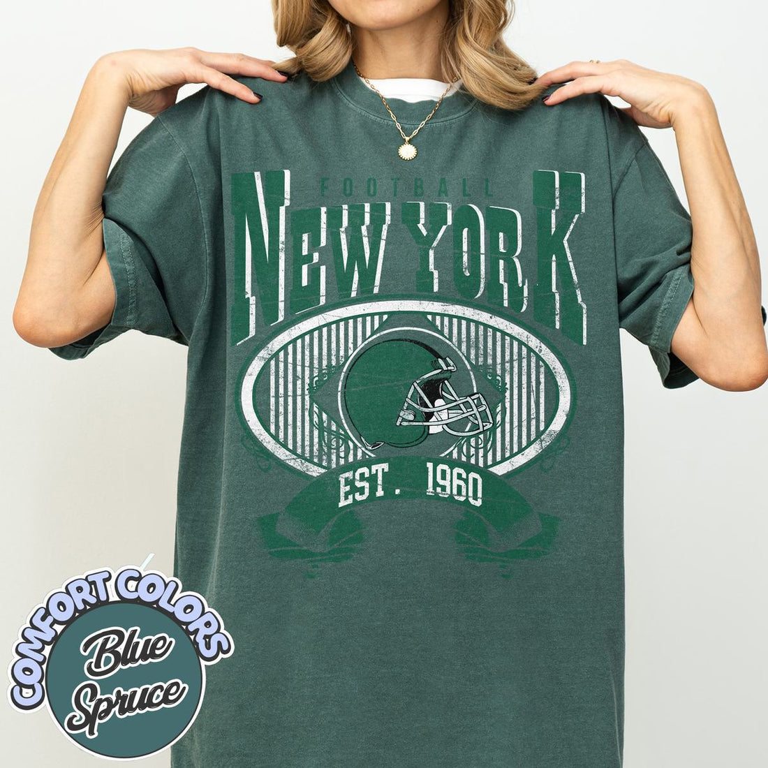 Unisex New York football vintage t-shirt for men and women