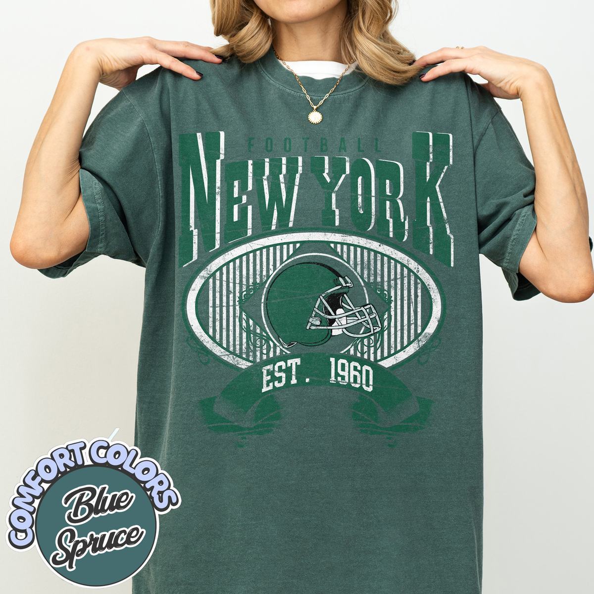 Unisex New York football vintage t-shirt for men and women