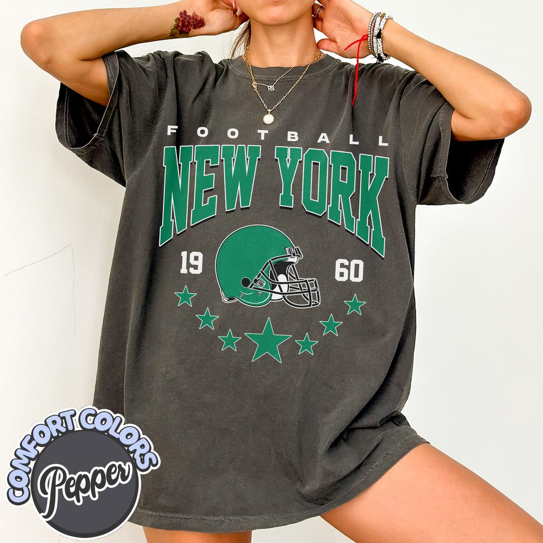 Unisex New York football vintage t-shirt for men and women