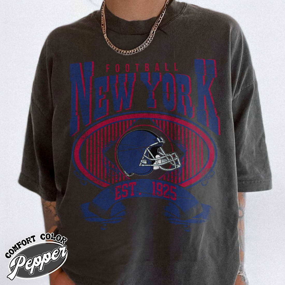 Unisex New York football vintage t-shirt for men and women