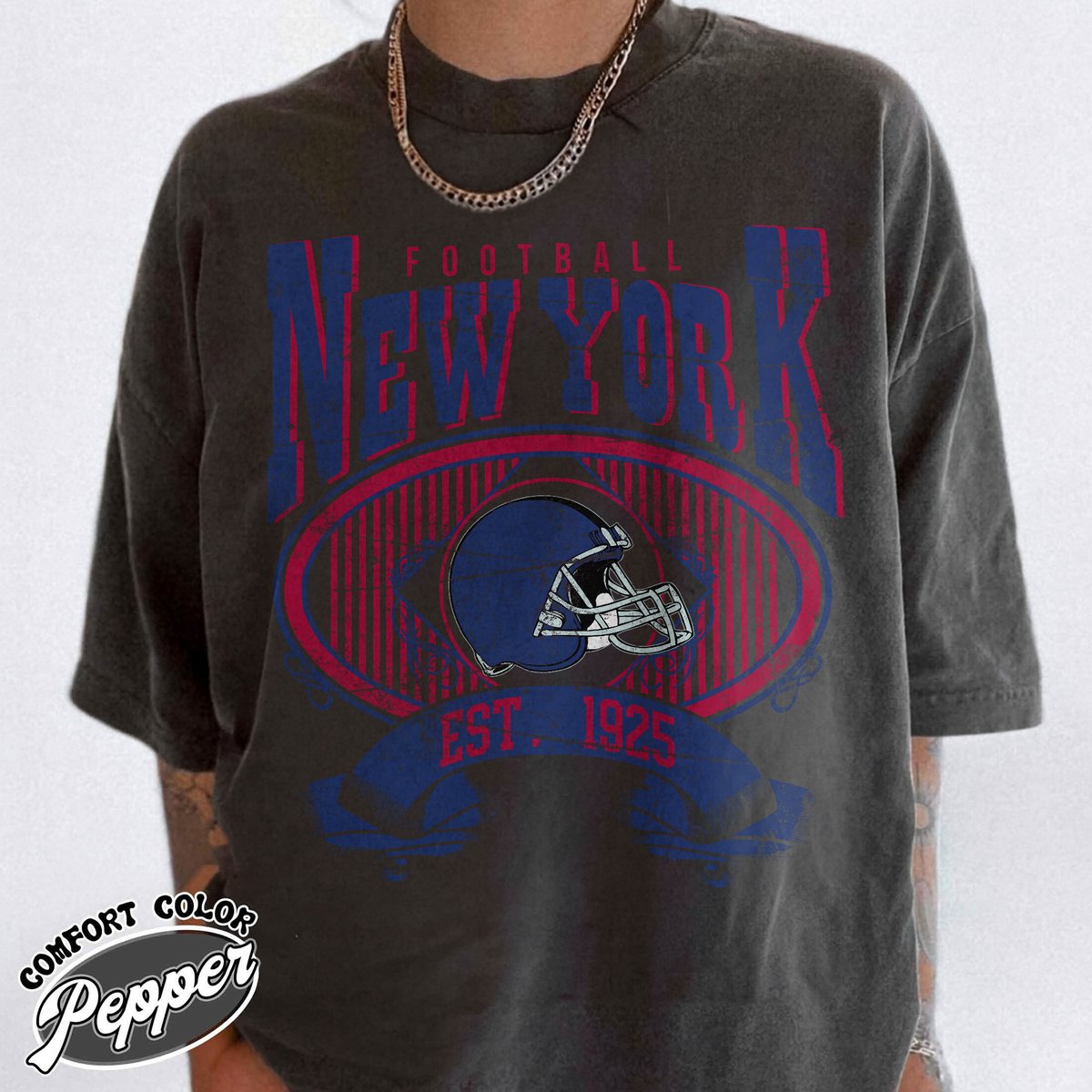 Unisex New York football vintage t-shirt for men and women