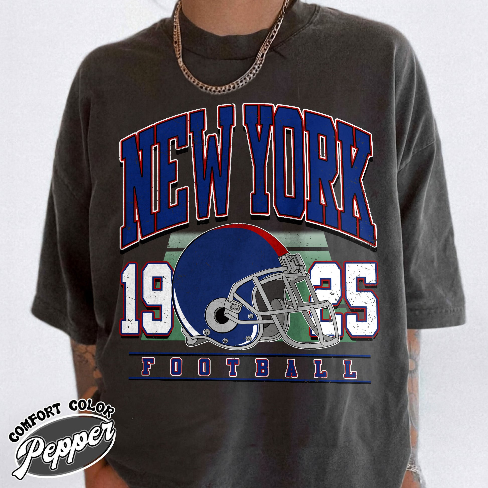 Unisex New York football vintage t-shirt for men and women