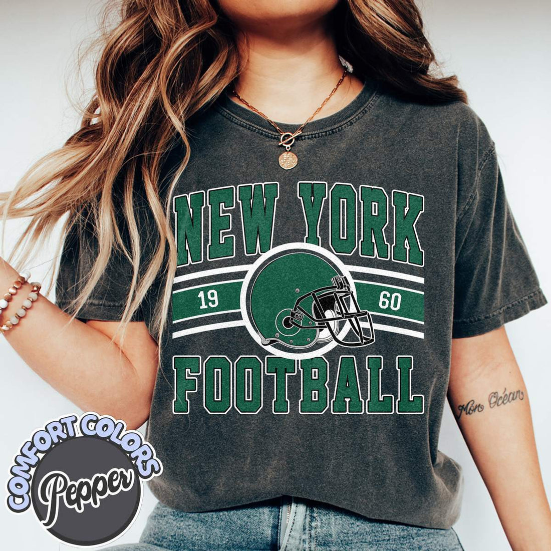 Unisex New York football vintage t-shirt for men and women