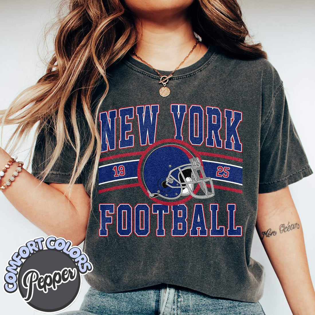 Unisex New York football vintage t-shirt for men and women