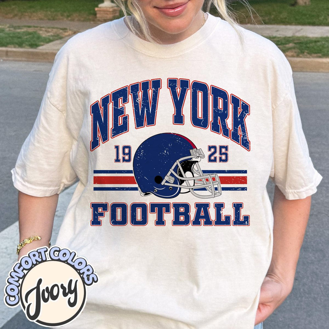 Unisex New York football vintage t-shirt for men and women