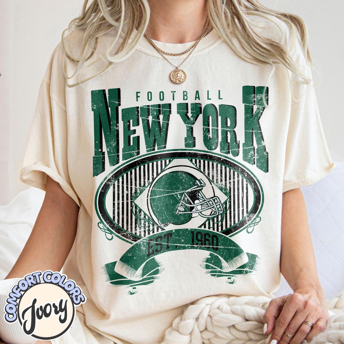 Unisex New York football vintage t-shirt for men and women