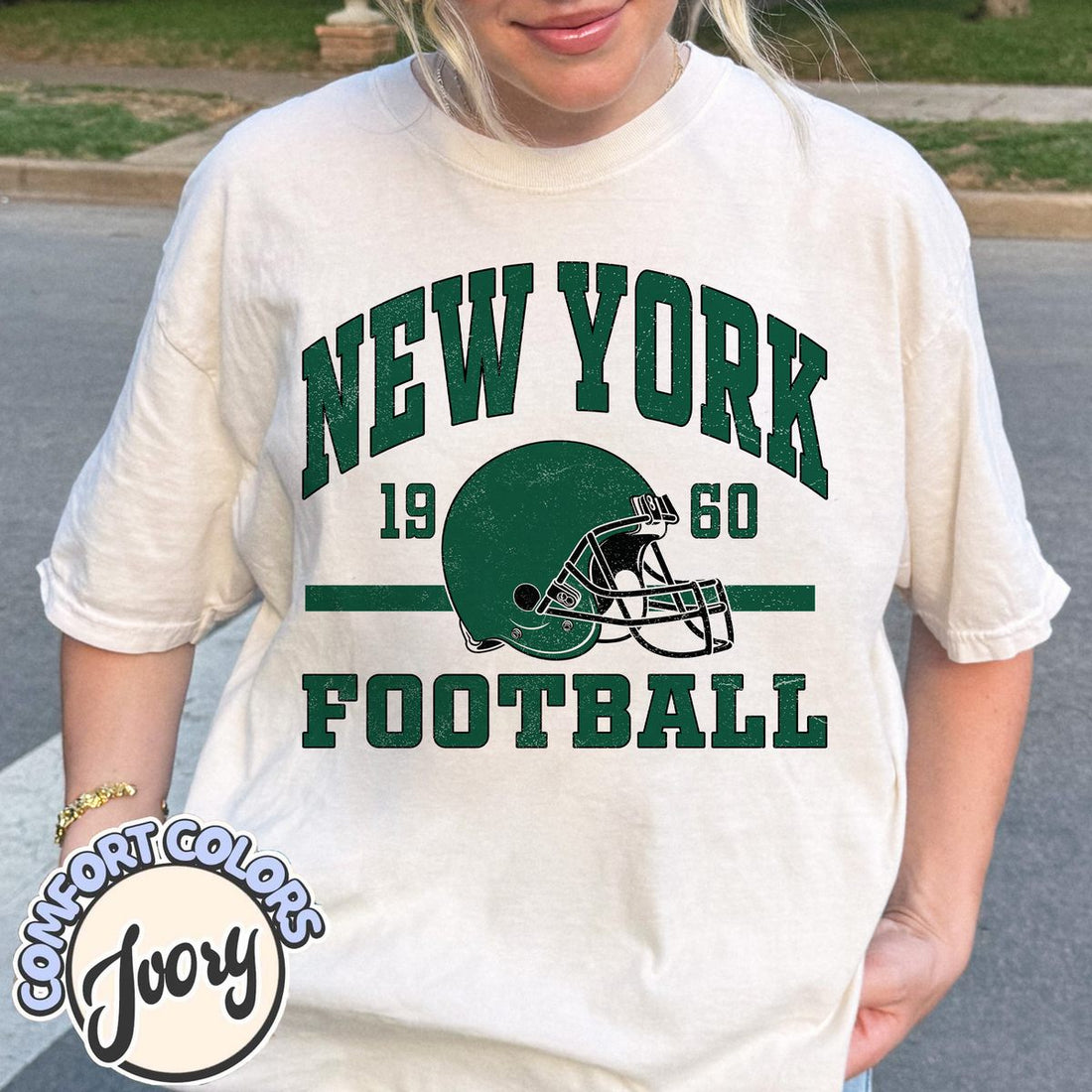 Unisex New York football vintage t-shirt for men and women