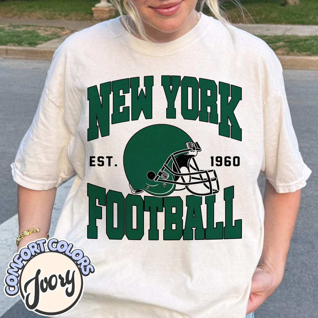 Unisex New York football vintage t-shirt for men and women