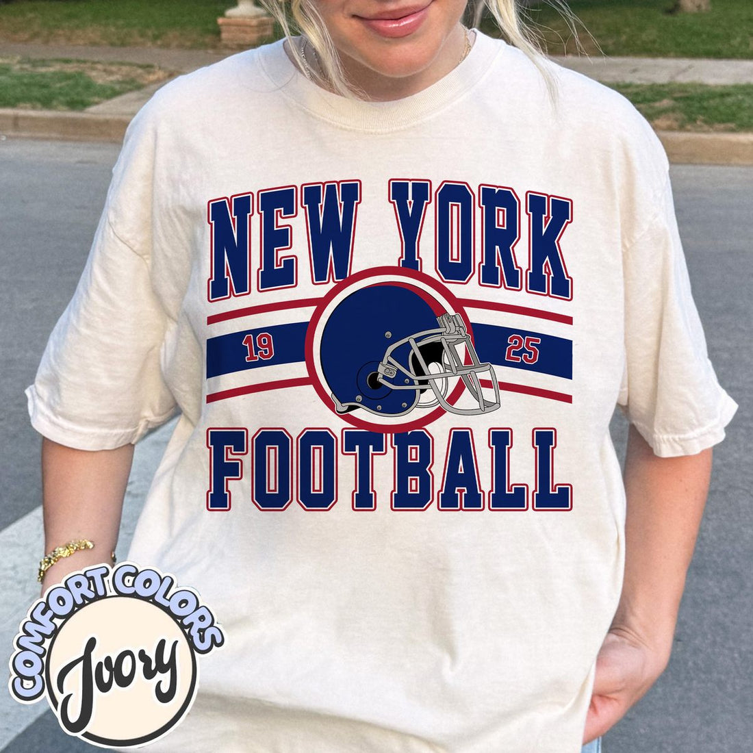Unisex New York football vintage t-shirt for men and women