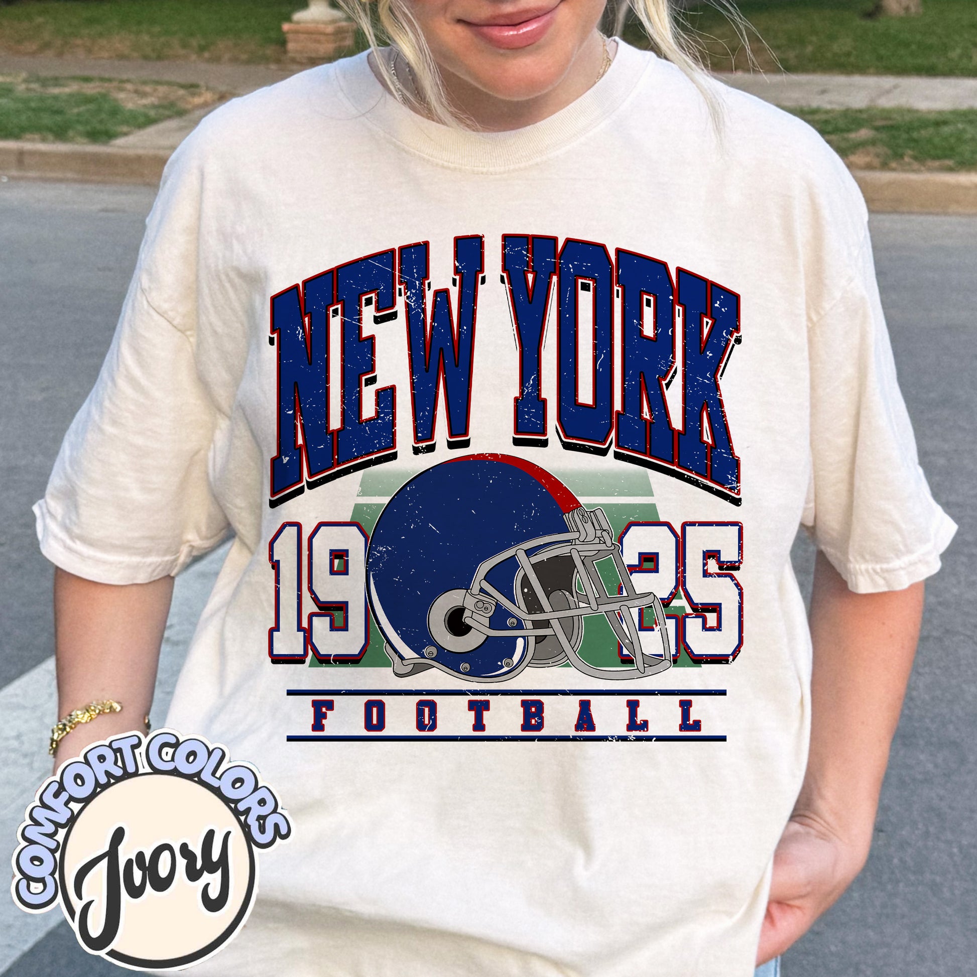 Unisex New York football vintage t-shirt for men and women