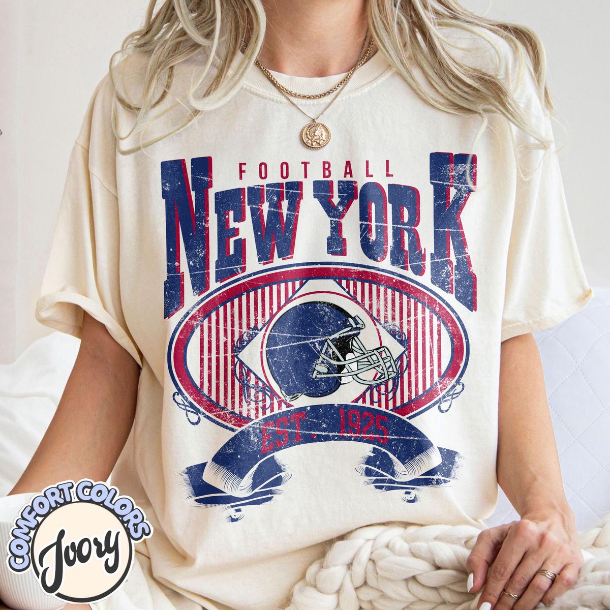 Unisex New York football vintage t-shirt for men and women