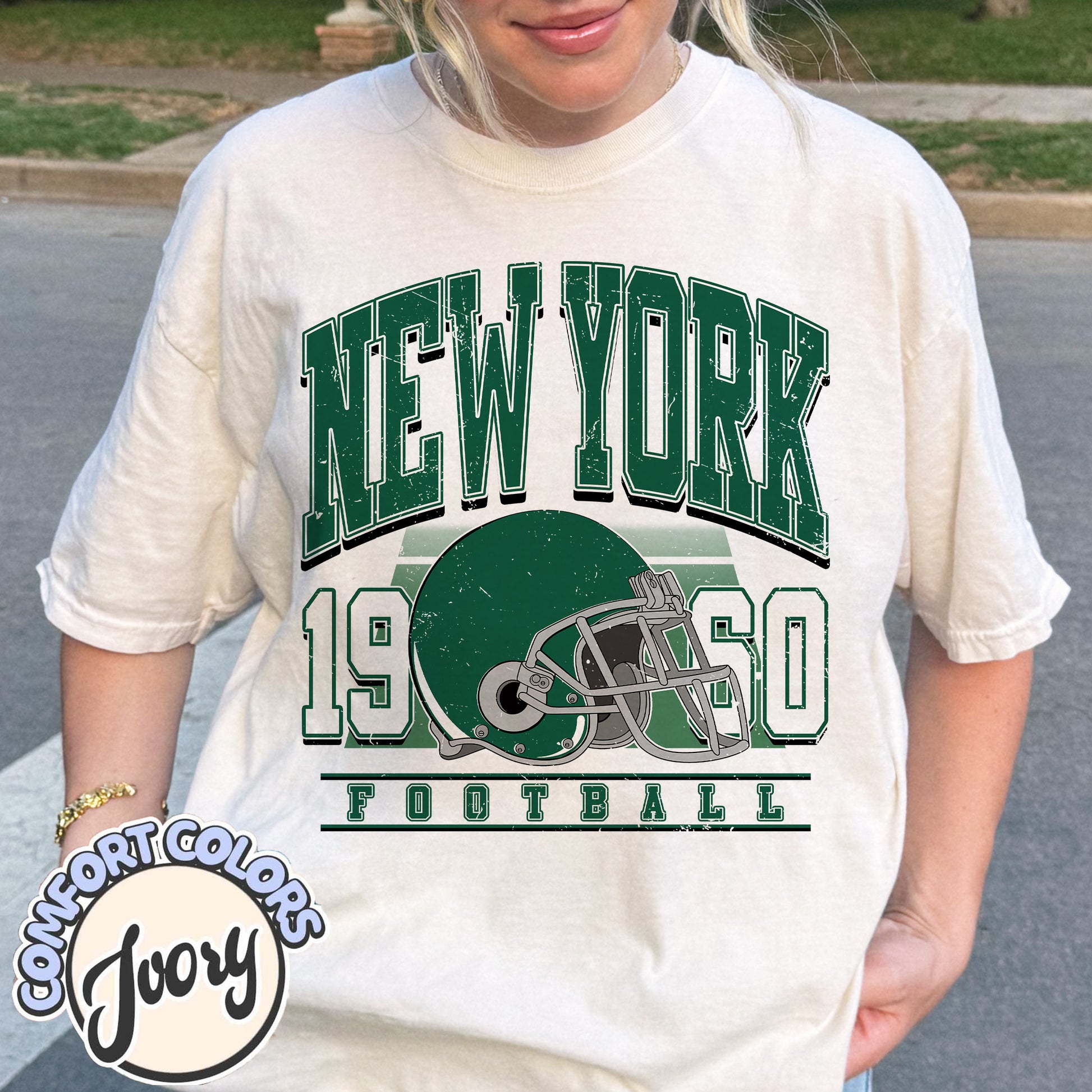 Unisex New York football vintage t-shirt for men and women